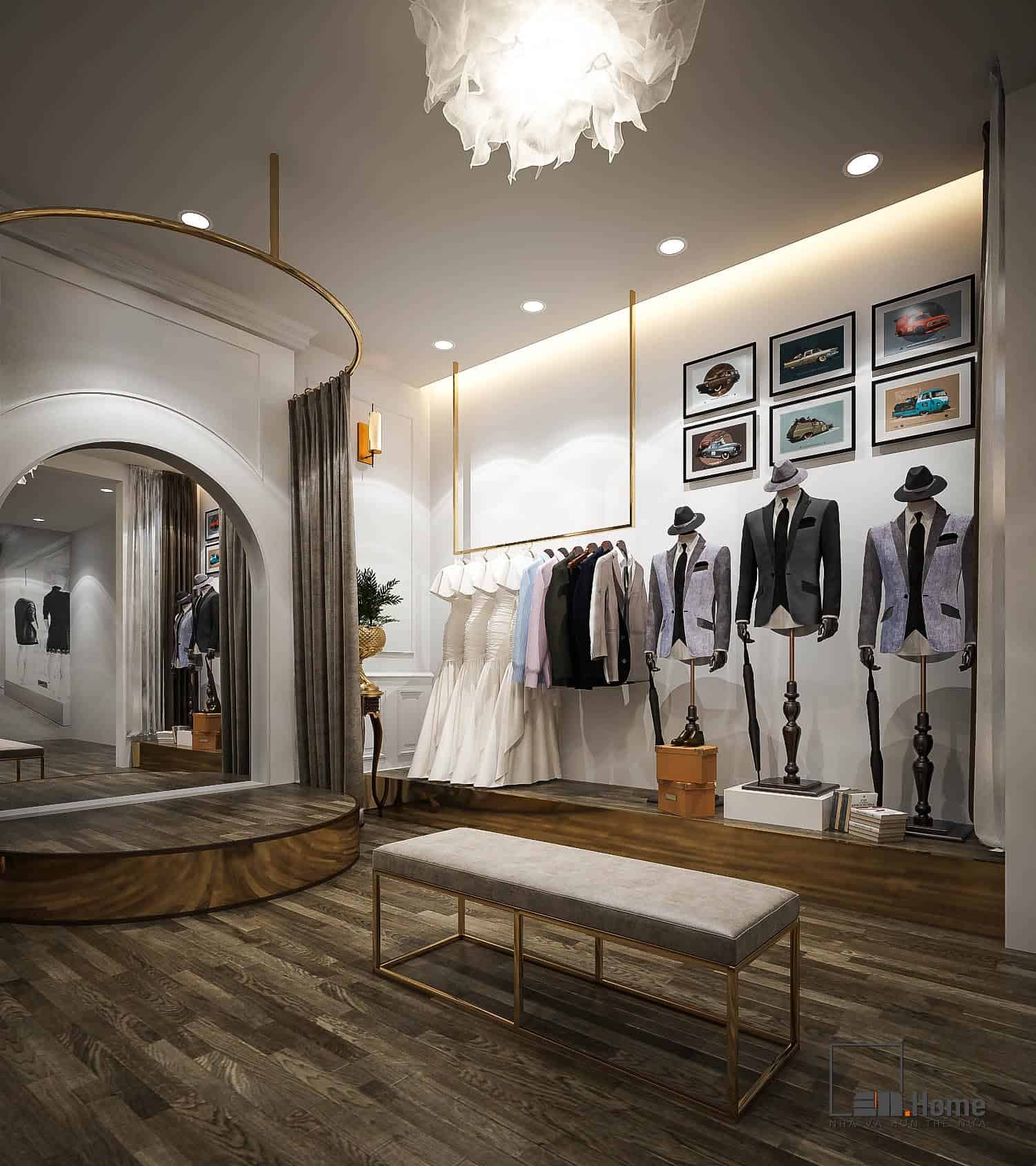 Ý tưởng thiết kế showroom áo cưới sang trọng 12 Thiết kế nội thất shop áo cưới