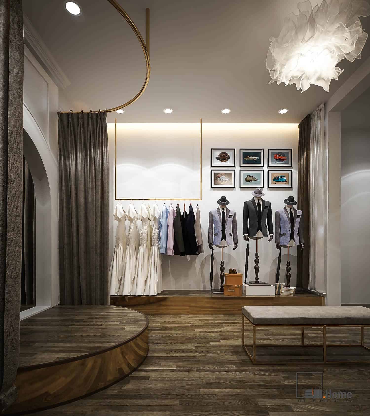 Ý tưởng thiết kế showroom áo cưới sang trọng 15 Thiết kế nội thất shop áo cưới