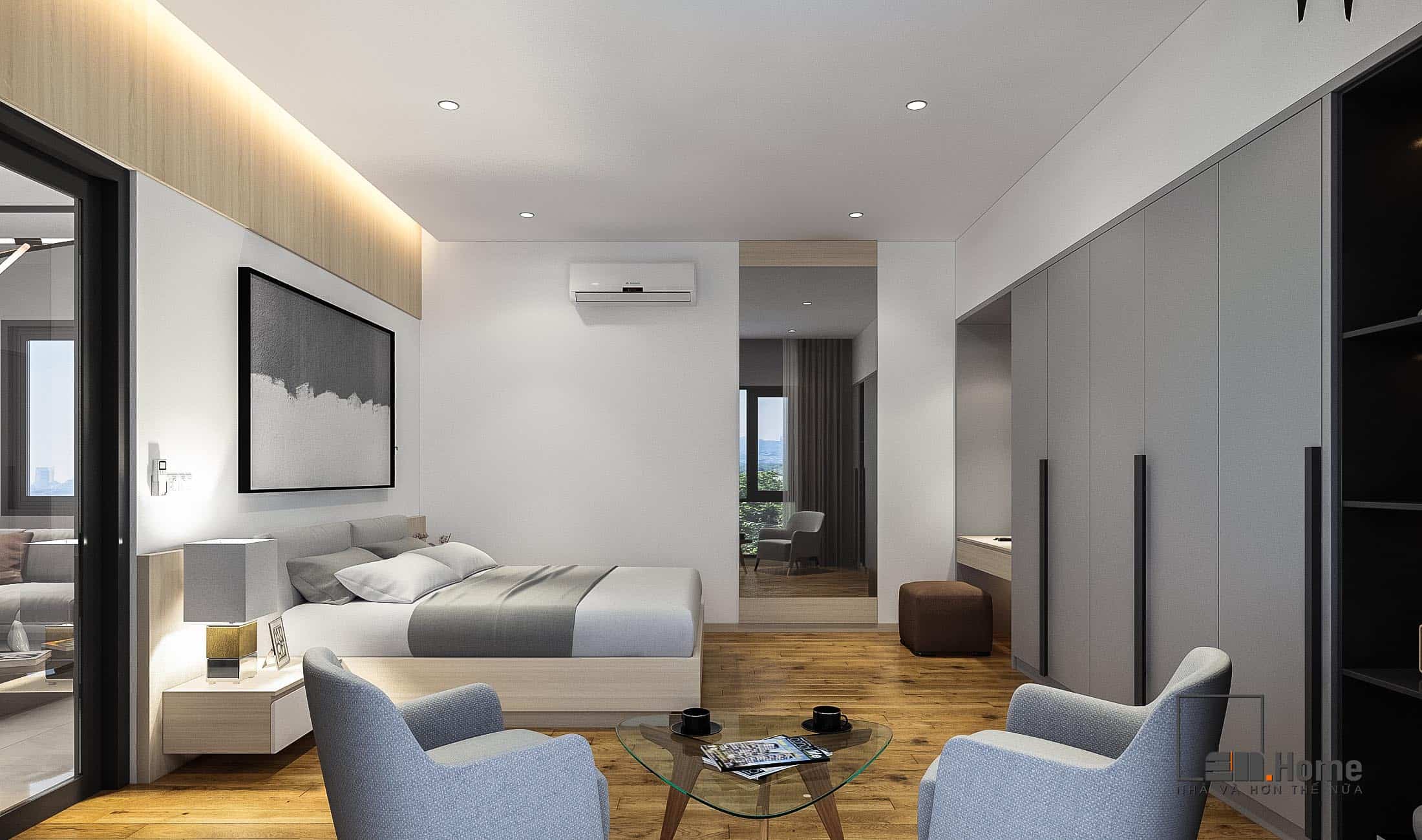 Thiết Kế Nội Thất Căn Hộ Hiện Đại 75m2 7 Nội thất căn hộ đẹp