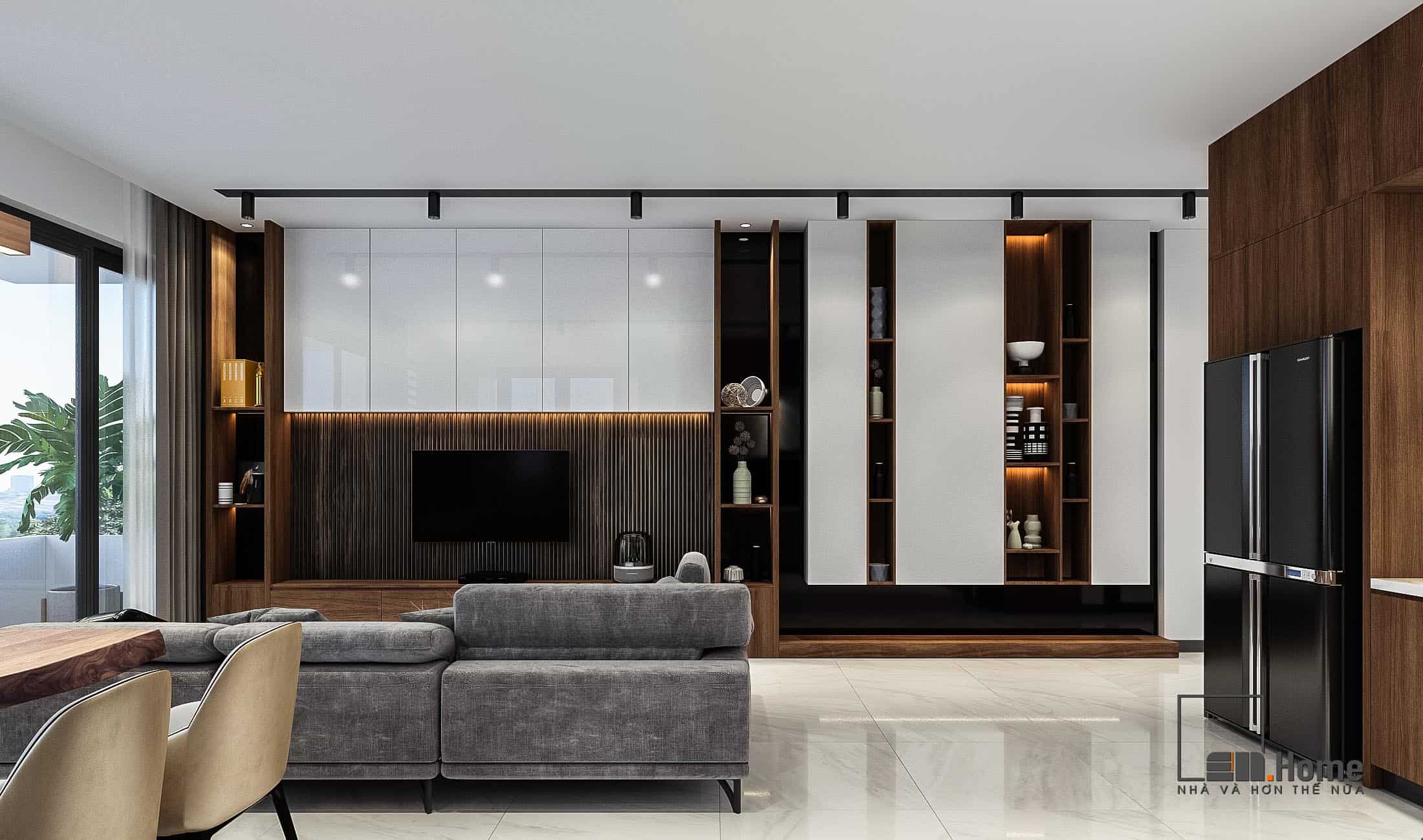 Nội thất hiện đại sang trọng Mr Minh - Mrs Cúc Tam Kỳ 120m2 17 Nội thất gỗ