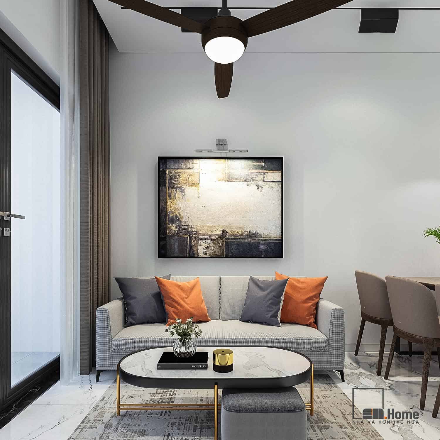 Nội thất Mr Vũ - Ngũ Hành Sơn 90m2 11 Nội thất trẻ trung