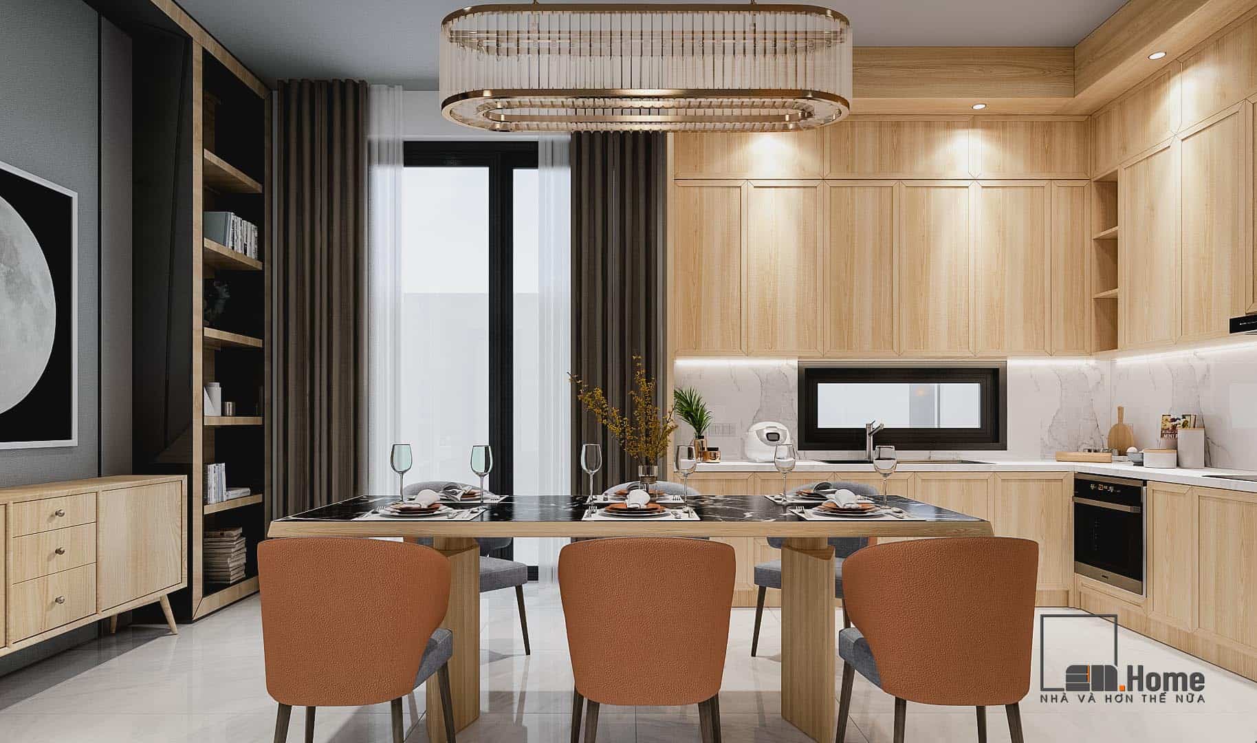 Thiết Kế Nội Thất Căn Hộ Hiện Đại 75m2 8 Thiết kế nội thất đẹp