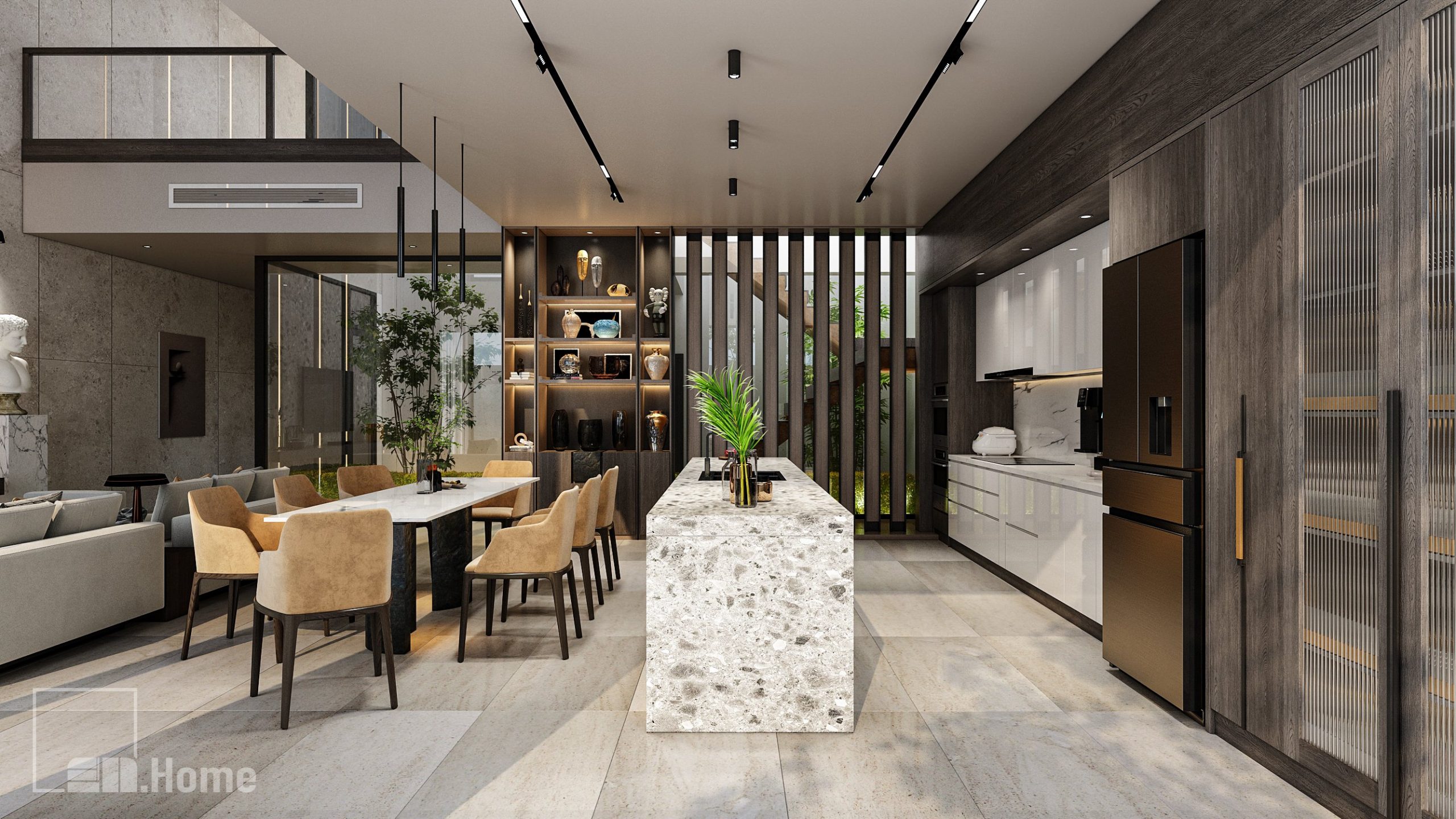 Thiết Kế Nhà Bếp Đẹp, Hiện Đại, Tiện Nghi, Dẫn Đầu Xu Hướng 2021 9 Thiết kế nhà bếp có ánh sáng hài hoà