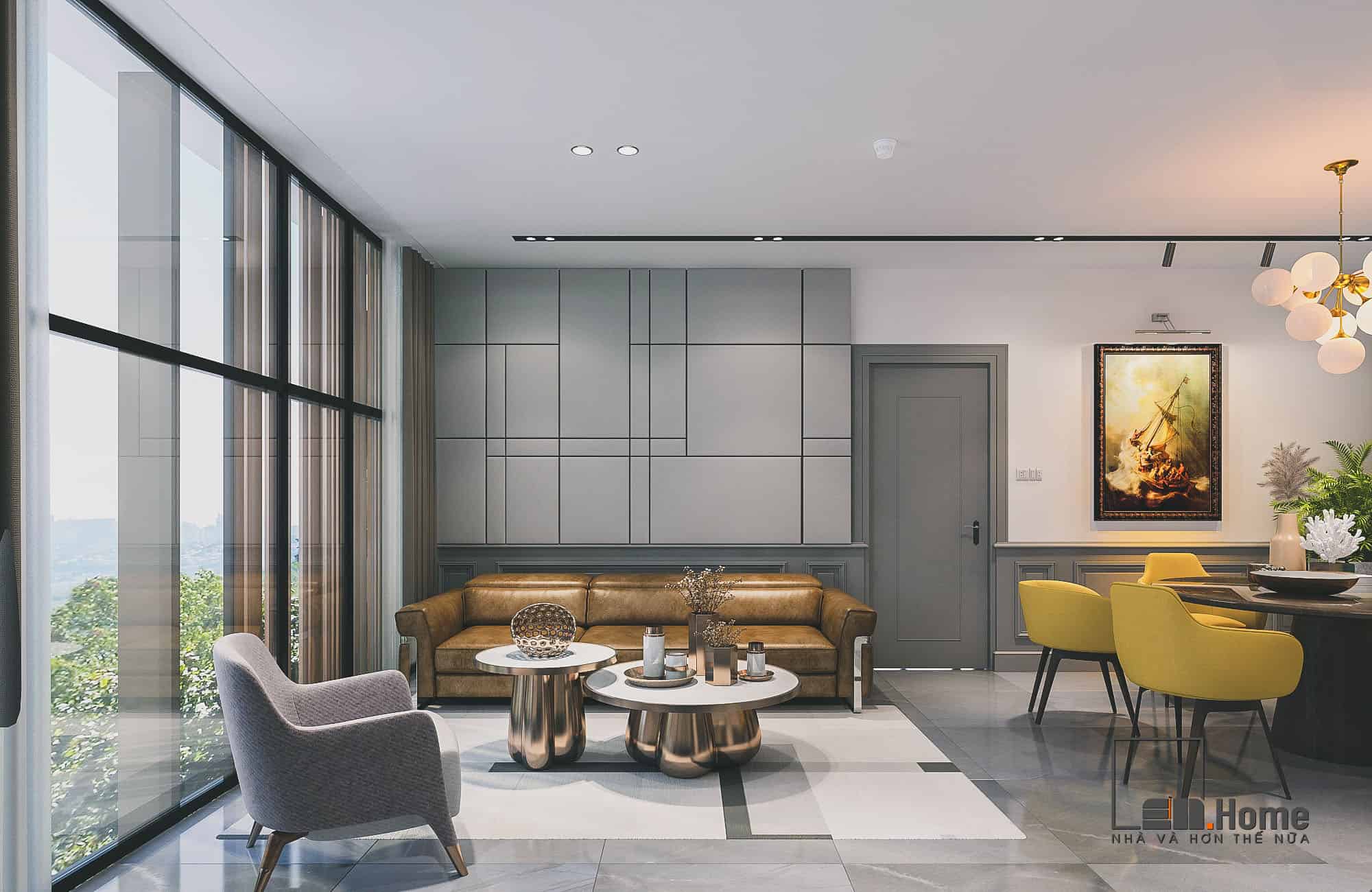 Nội thất biệt thự Penthouses 1 TNV Apartment Anh Thịnh 80m2 - Đà Nẵng 16 thiet ke penthouse