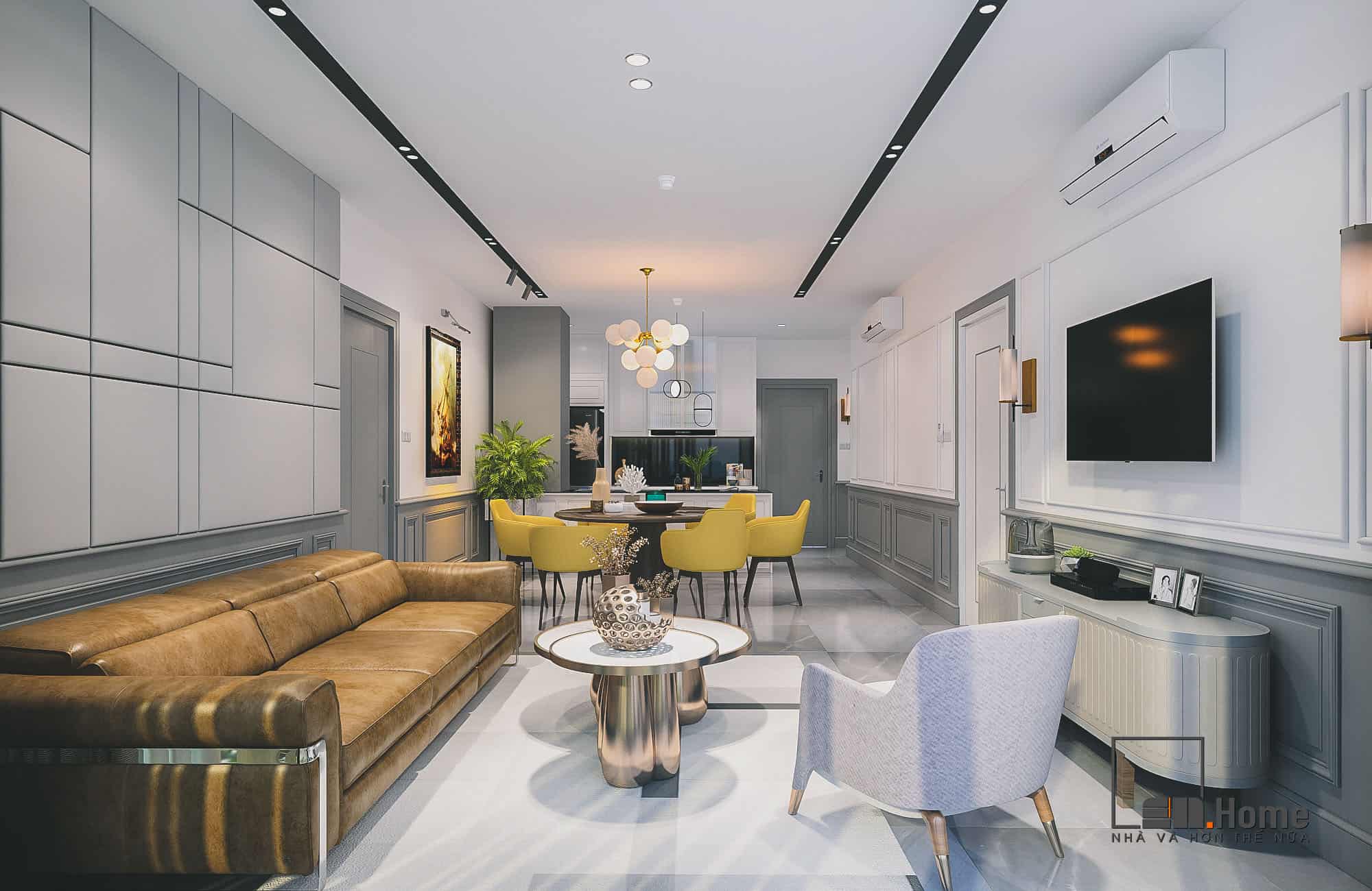 Nội thất biệt thự Penthouses 1 TNV Apartment Anh Thịnh 80m2 - Đà Nẵng 17 thiet ke penthouse