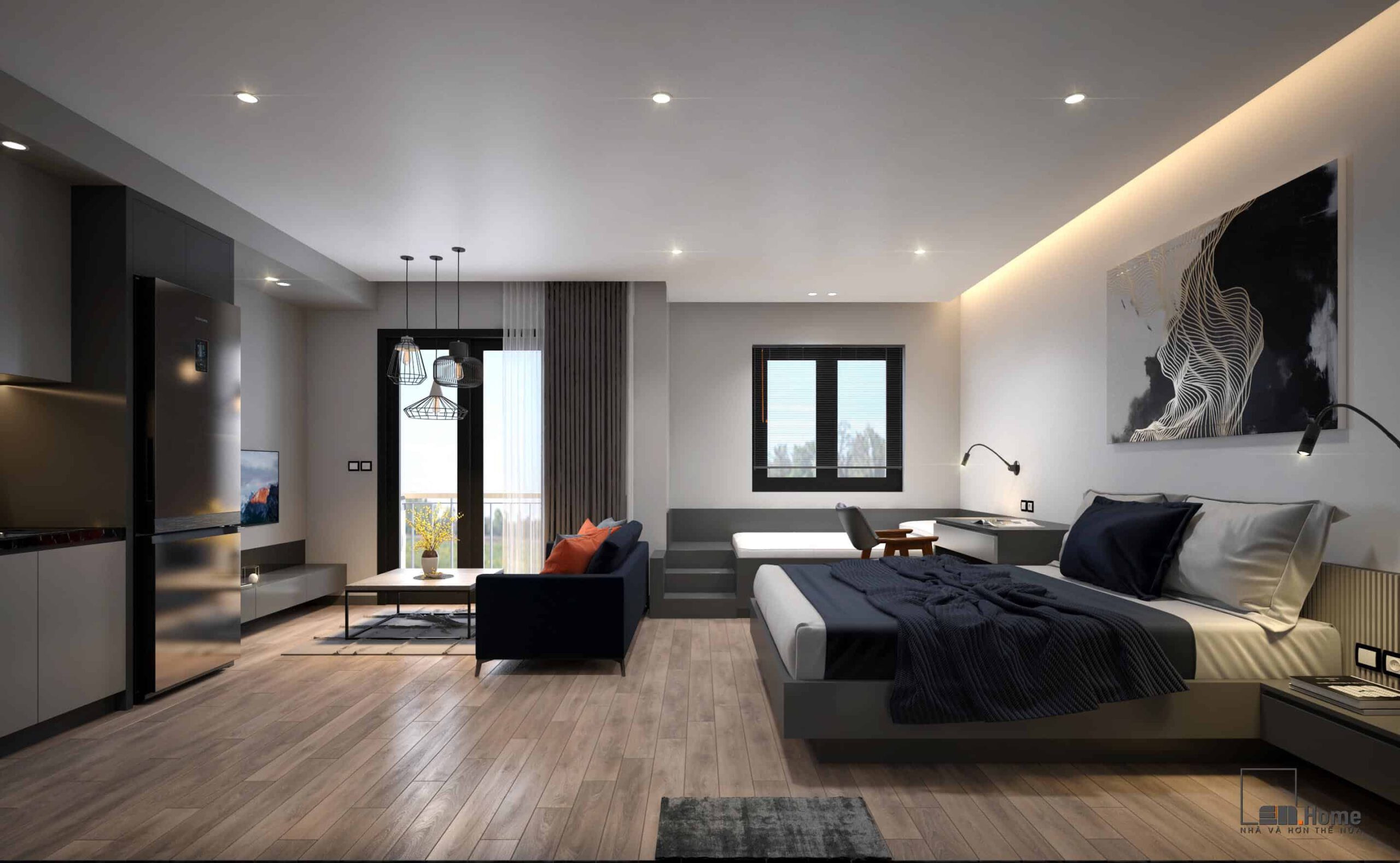 Thiết kế nội thất căn hộ Rita 150m2 - Ngũ Hành Sơn, Đà Nẵng 38 thiet ke noi that can ho chung cu dep