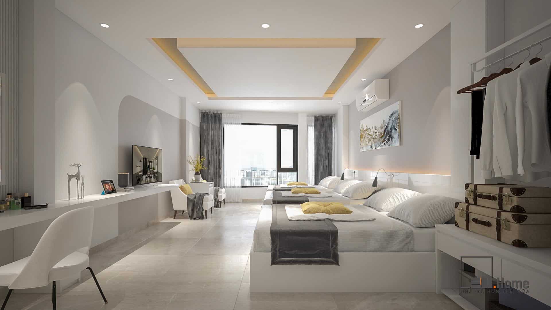 Dự án thiết kế nội thất khách sạn chị Hương - Đà Nẵng 31 Thiết kế nội thất đẹp