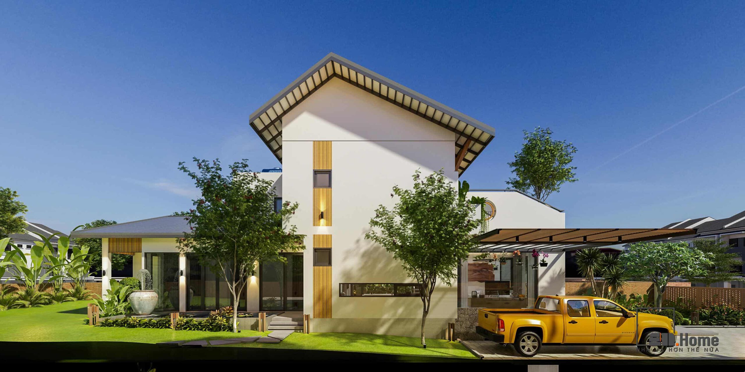 Thiết kế biệt thự nhà vườn chú Thắng 500m2 - Lâm Đồng 30 biet thu vuon