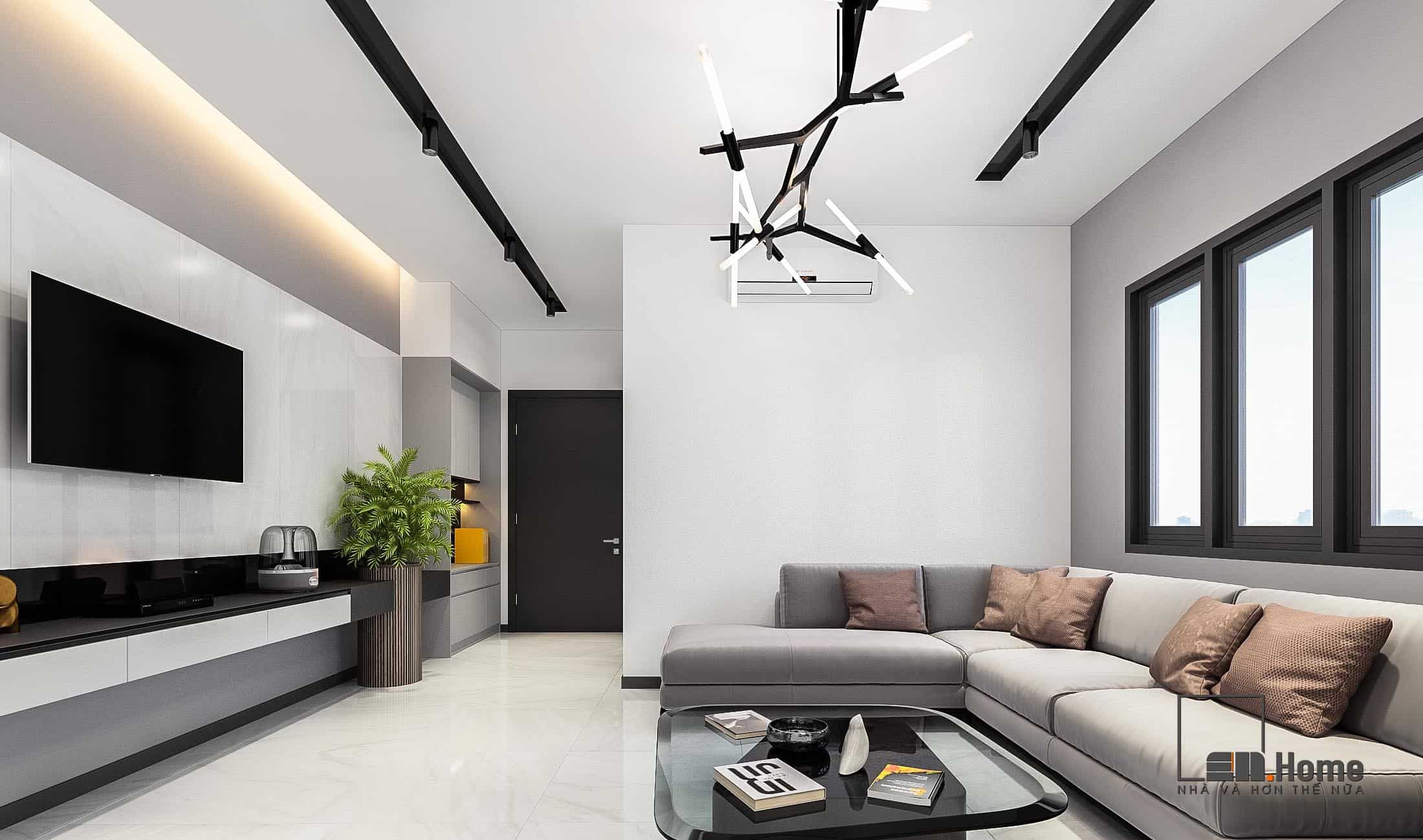 Thiết kế nội thất căn hộ 75m2 anh Huy - Quảng Nam 12 can ho anh huy 4