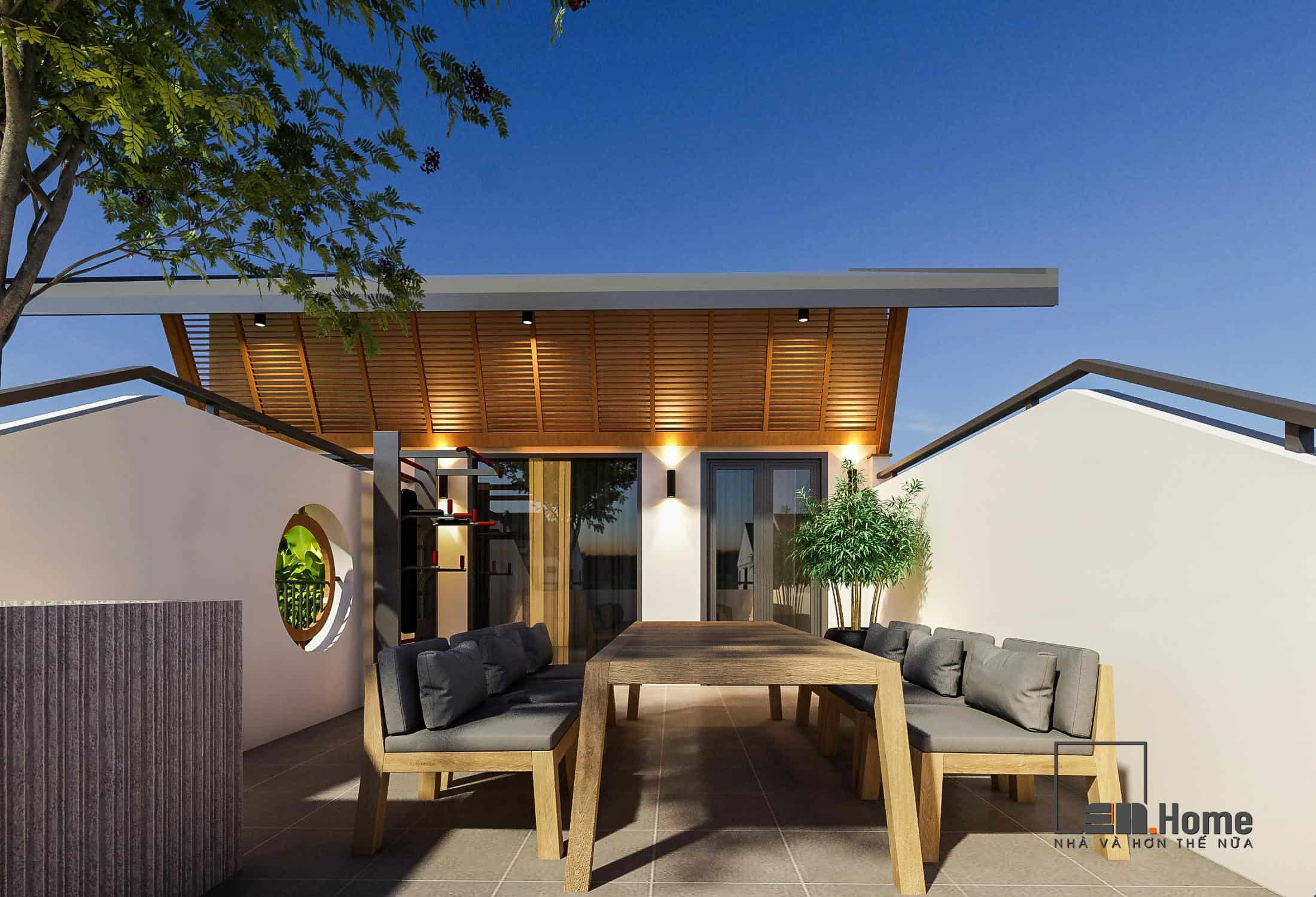 Thiết kế biệt thự nhà vườn chú Thắng 500m2 - Lâm Đồng 37 nha chu Thang 5
