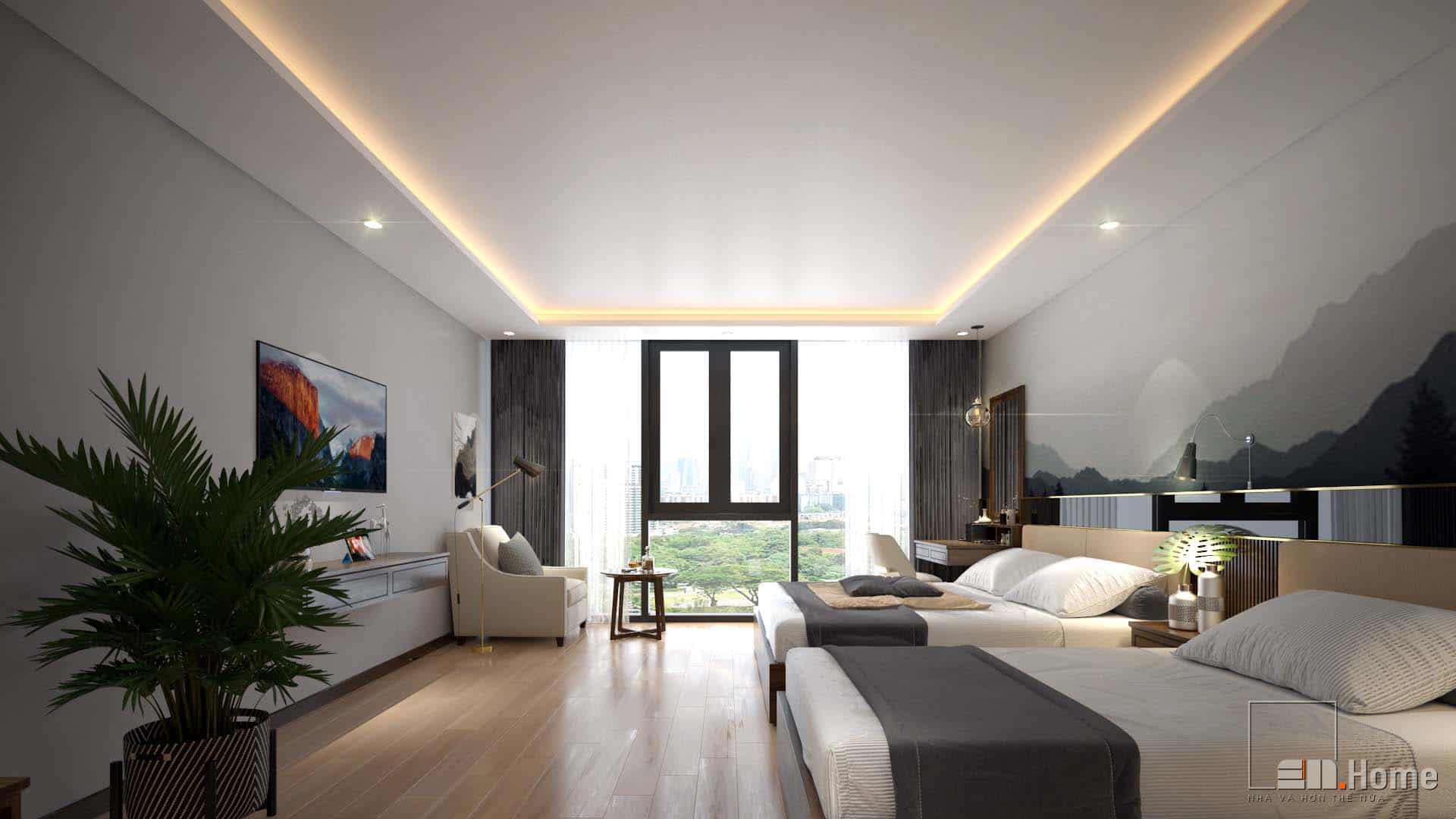 Dự án thiết kế phòng ngủ khách sạn Goldenline 45m2 - Sơn Trà, Đà Nẵng 30 noi that phong ngu khach san
