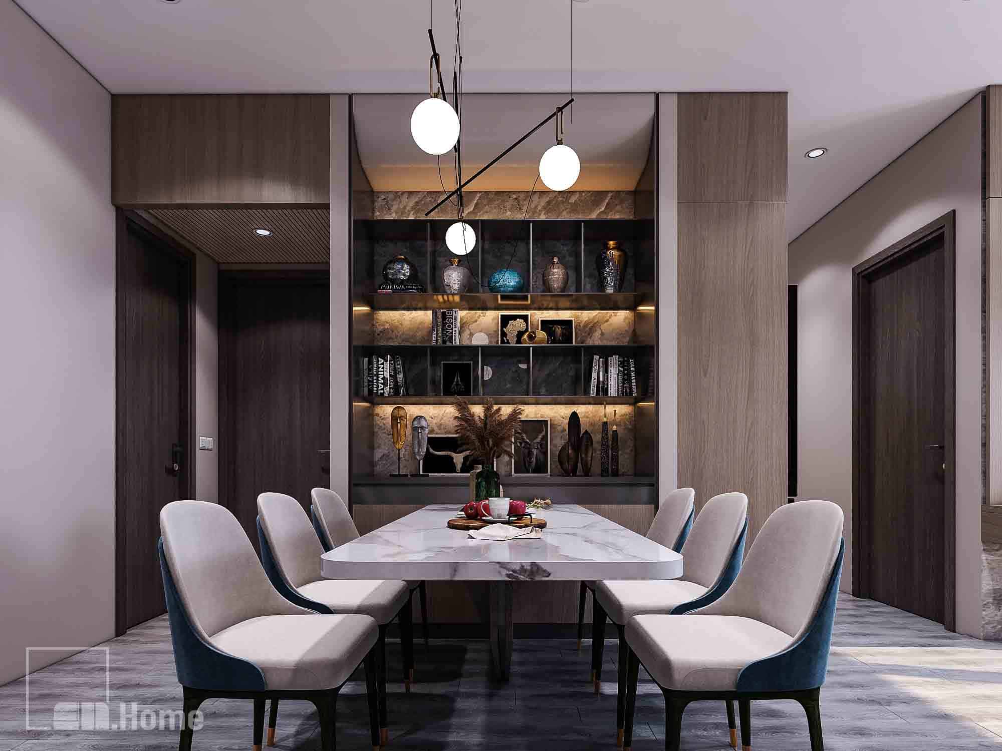 Dự án thiết kế, thi công nội thất chung cư FPT 2 PN - Đà Nẵng 19 noi that chung cu FPT