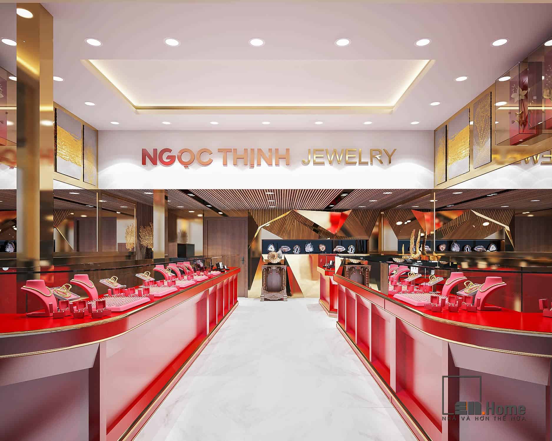 Dự án thiết kế nội thất tiệm vàng Ngọc Thịnh - Đà Nẵng 22 thiet ke noi that tiem vang