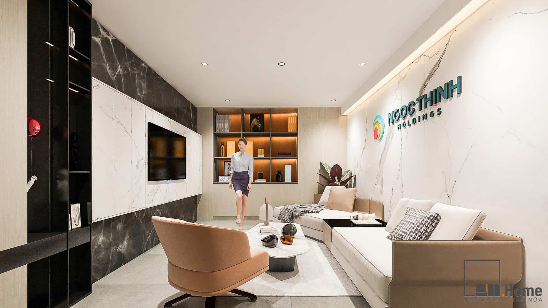 Dự án Ngọc Thịnh Holding 146m2 - Đà Nẵng 19 mau thiet ke noi that van phong dep