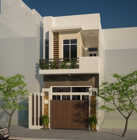 Mẫu thiết kế phòng trọ đẹp 2 tầng