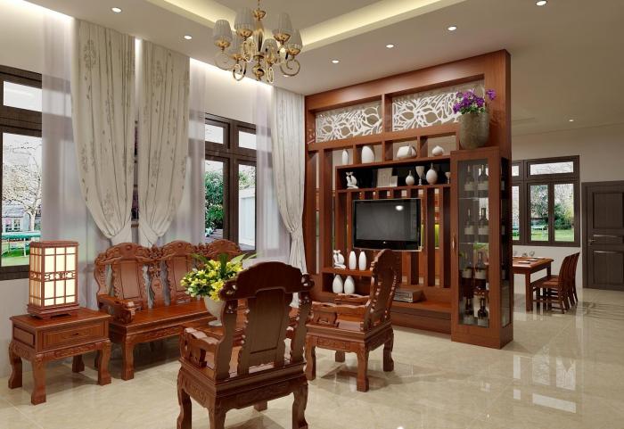 Một mẫu vách ngăn gỗ