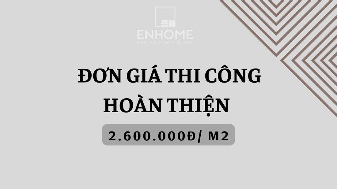 Bảng giá thi công hoàn thiện