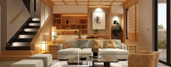 Phòng khách biệt thự đẹp