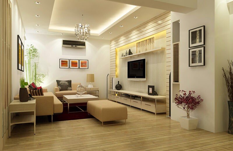 Các thiết kế nội thất phòng khách nhà cấp 4 đơn giản mà ấn tượng