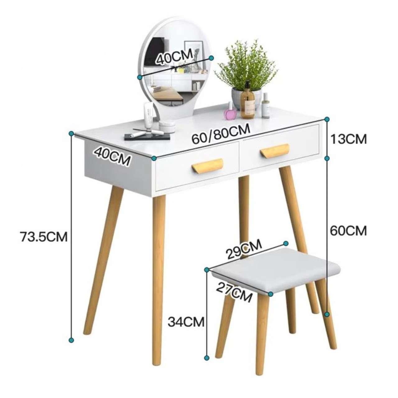 Các mẫu bàn trang điểm nhỏ xinh đẹp nhất 2022 17 ban trang diem nho xinh