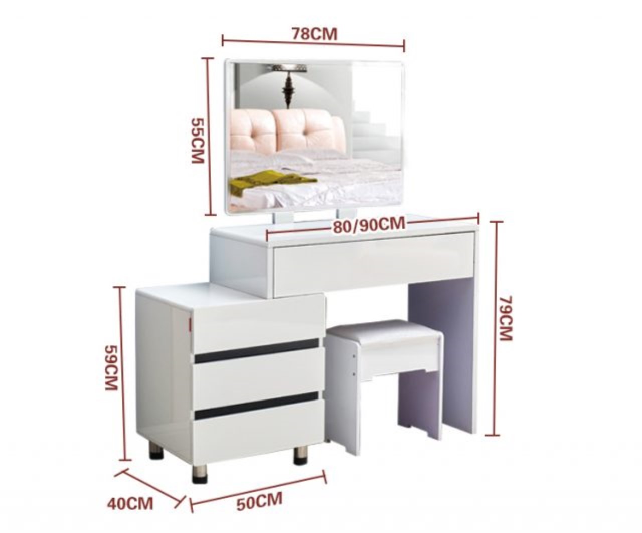 Các mẫu bàn trang điểm nhỏ xinh đẹp nhất 2022 18 ban trang diem nho xinh