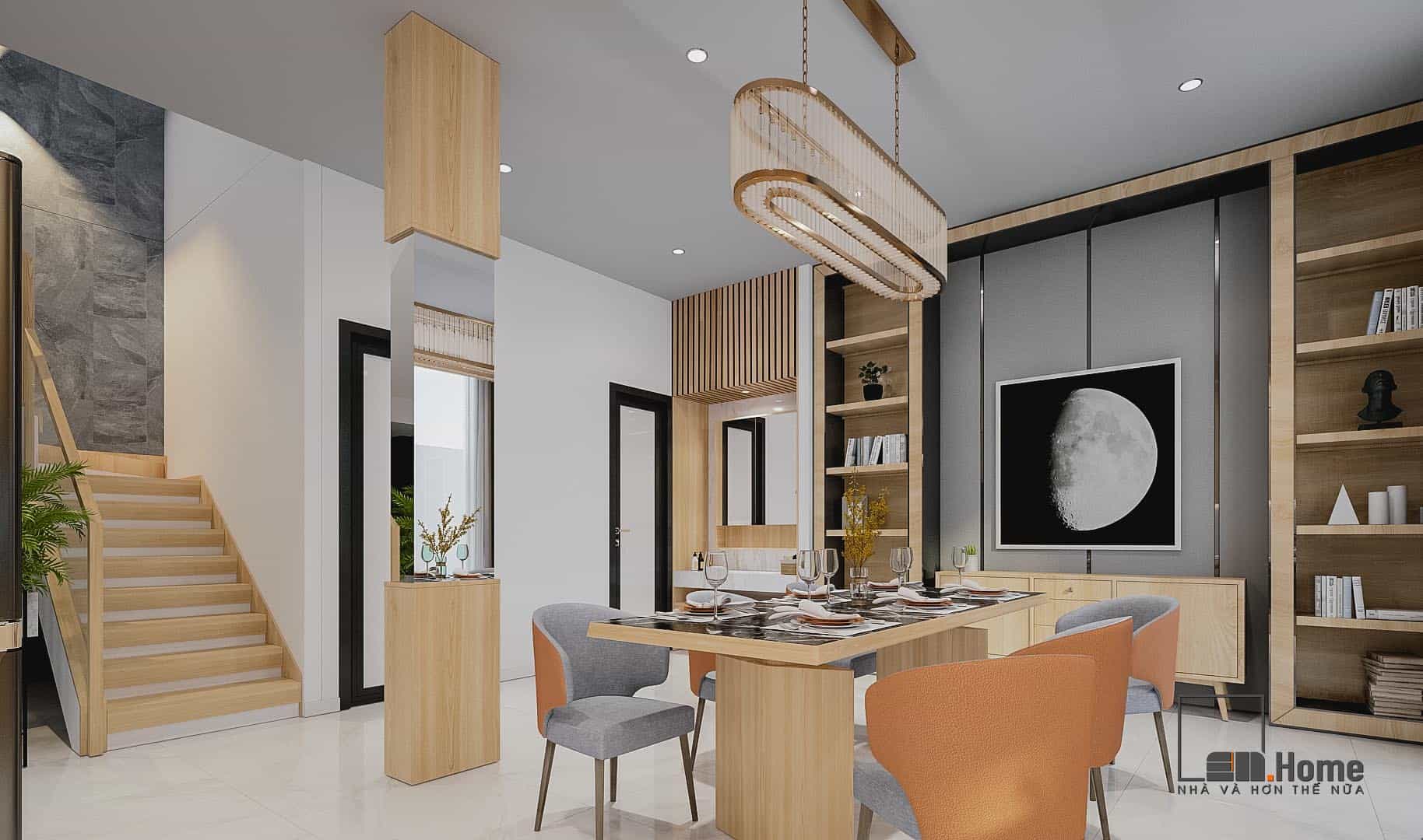 Dự án thiết kế nội thất gỗ cao cấp anh Huy 120m2 - Quảng Nam 28 Nha anh huy 7