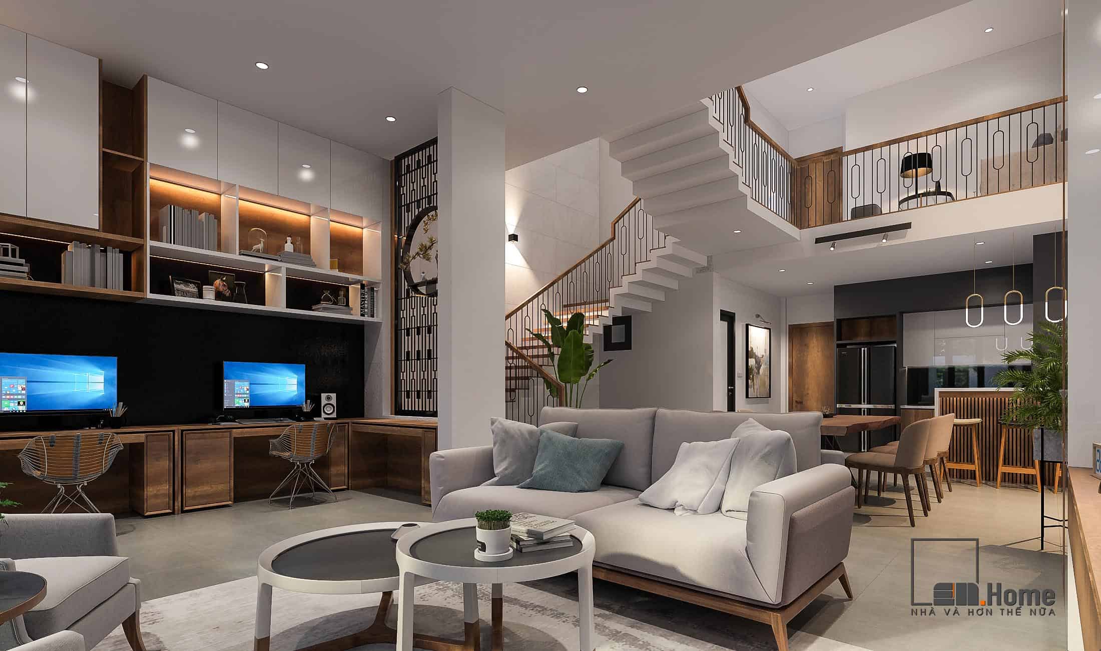 Dự án thiết kế nội thất nhà phố anh Tân 7x25 - Tam Kỳ, Quảng Nam 15 nha anh tan 4