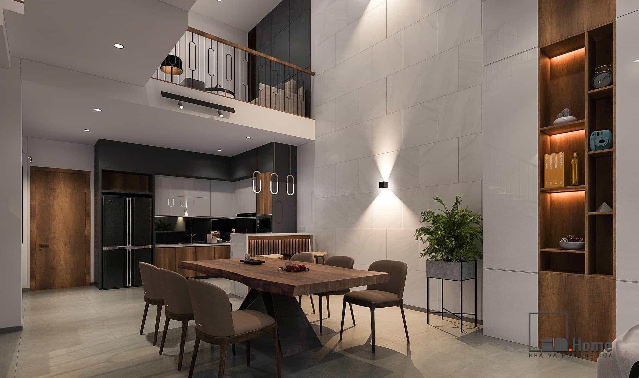Dự án thiết kế nội thất nhà phố anh Tân 7x25 - Tam Kỳ, Quảng Nam 16 nha anh tan 5