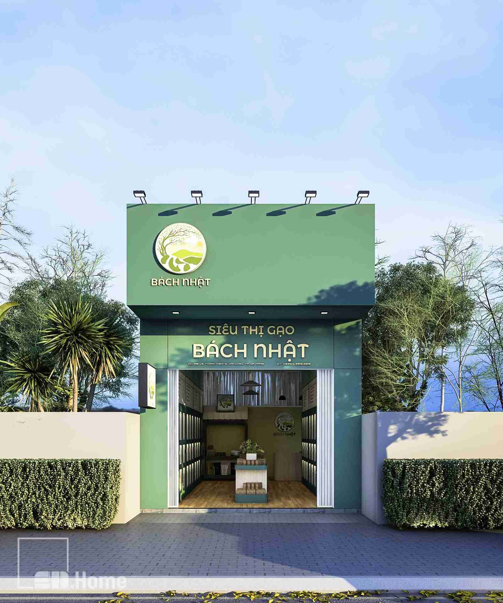 Thiết kế thi công siêu thị gạo Bách Nhật - Đà Nẵng 7 sieu thi gao bach nhat
