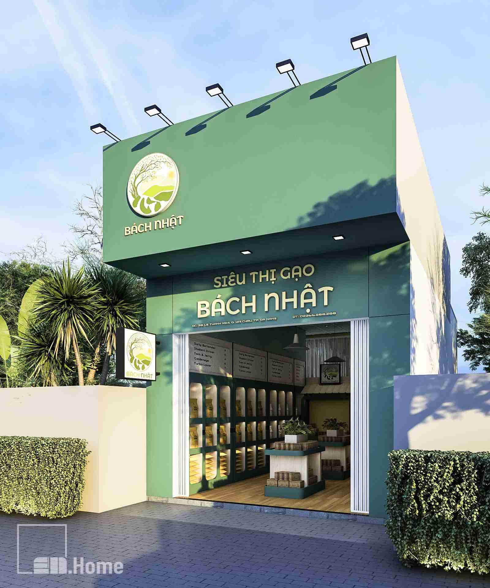 THIẾT KẾ VĂN PHÒNG CỬA HÀNG 4 sieu thi gao nhat 1.2