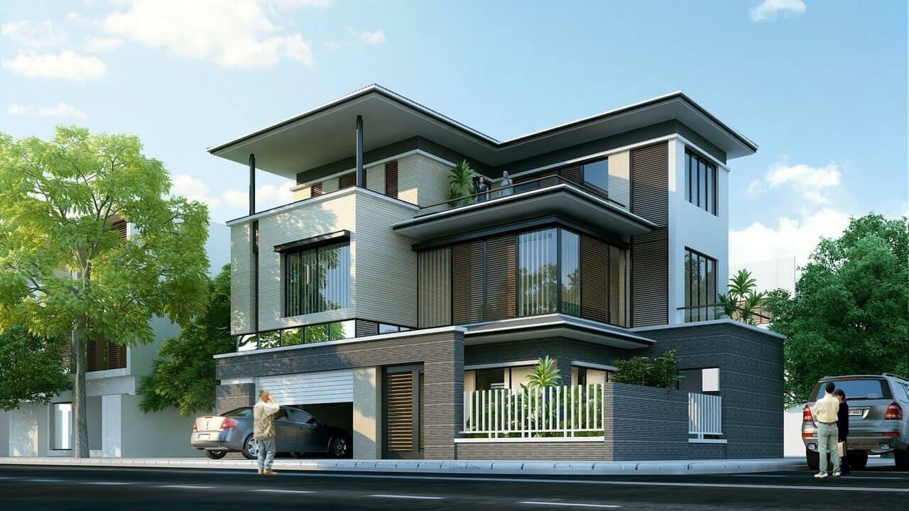 10+ Mẫu Thiết Kế Biệt Thực Đẳng Cấp, Sang Trọng - EnHome 68 thiet ke biet thu