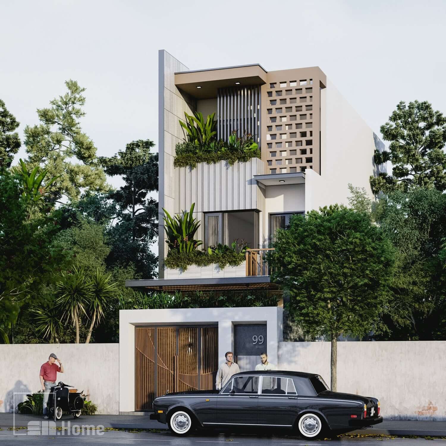 Thiết kế nhà phố Đà Nẵng chuyên nghiệp - Uy tín 2022 | Enhome 49 thiet ke nha pho