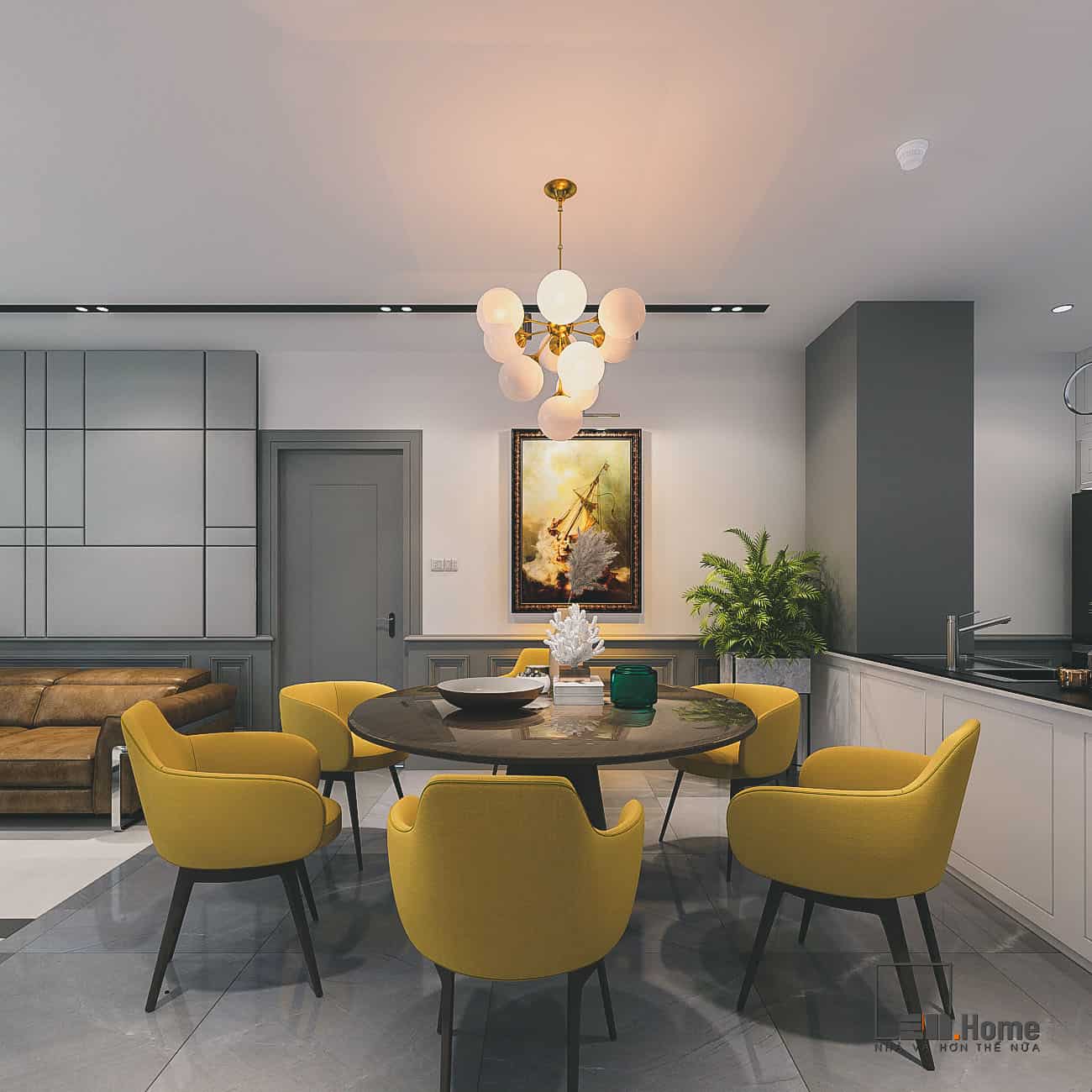 Nội thất biệt thự Penthouses 1 TNV Apartment Anh Thịnh 80m2 - Đà Nẵng 18 thiet ke penthouse