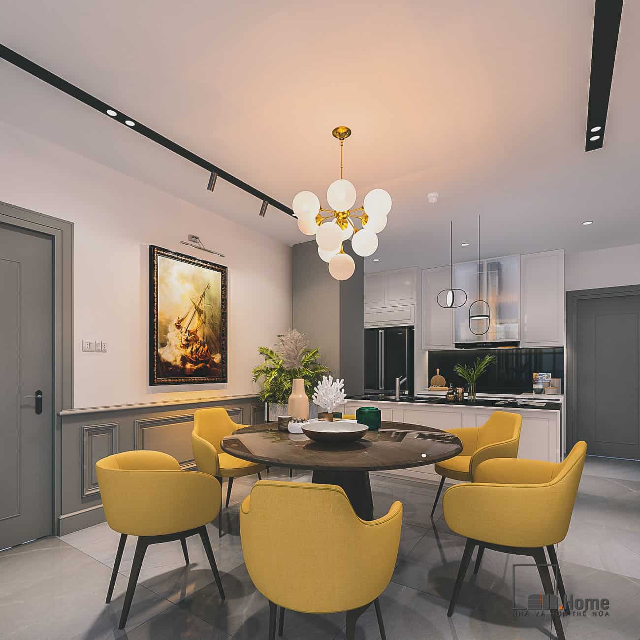 Nội thất biệt thự Penthouses 1 TNV Apartment Anh Thịnh 80m2 - Đà Nẵng 19 thiet ke penthouse
