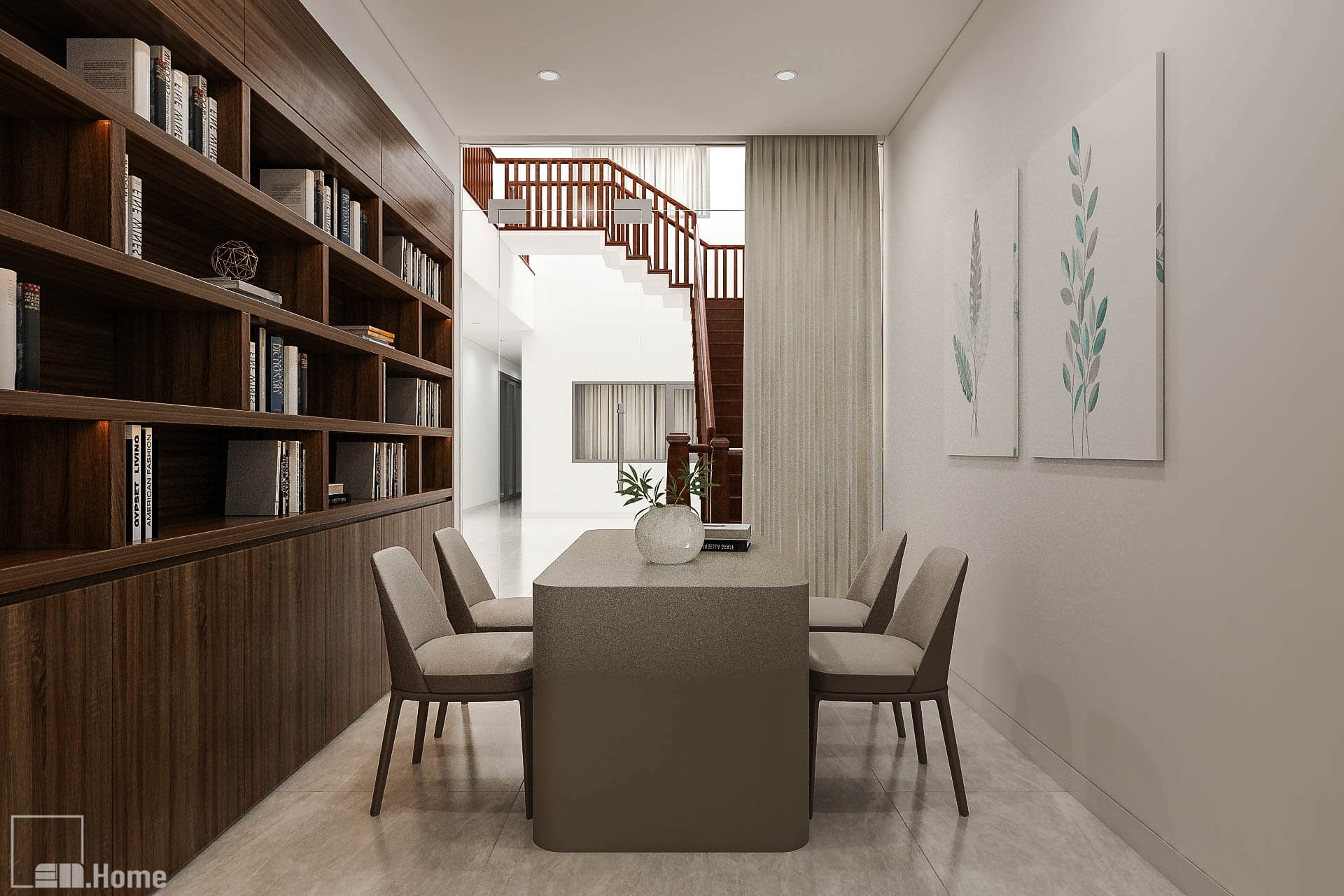Thiết kế nội thất nhà chị Nguyên 10x28m - Đà Nẵng 60 nha chi nguyen