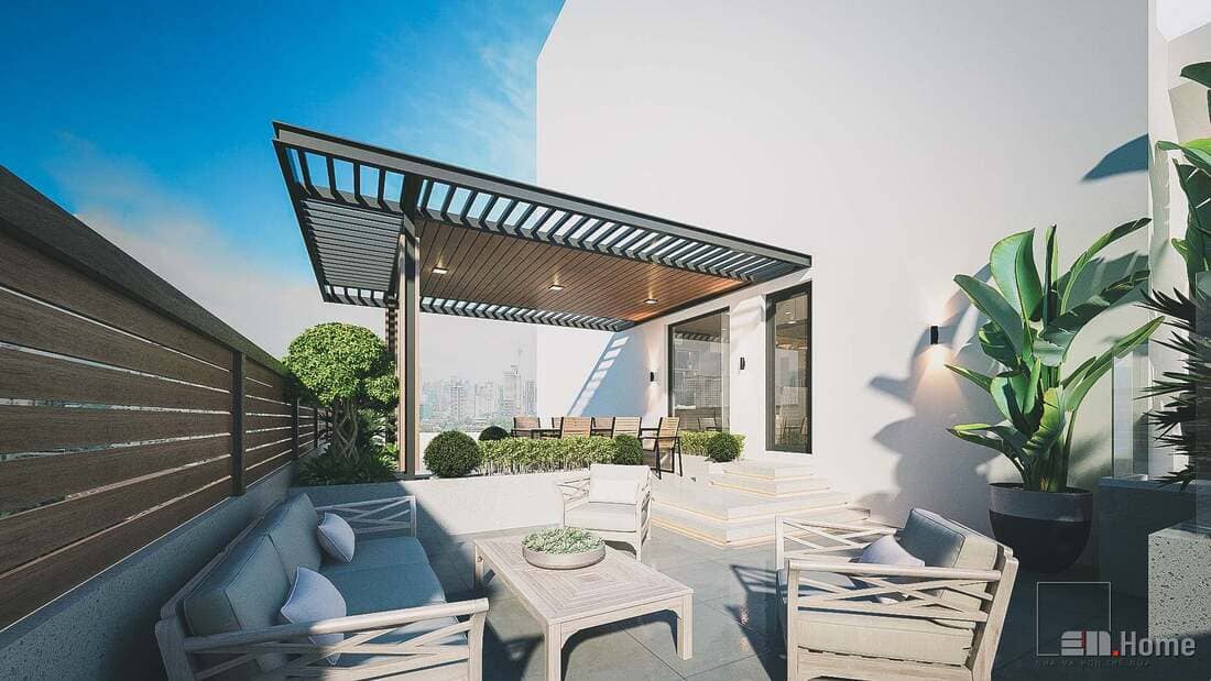 28+ Mẫu phòng sinh hoạt chung đẹp, được nhiều gia chủ lựa chọn 57 Phòng sinh hoạt chung gia đình ngoài trời