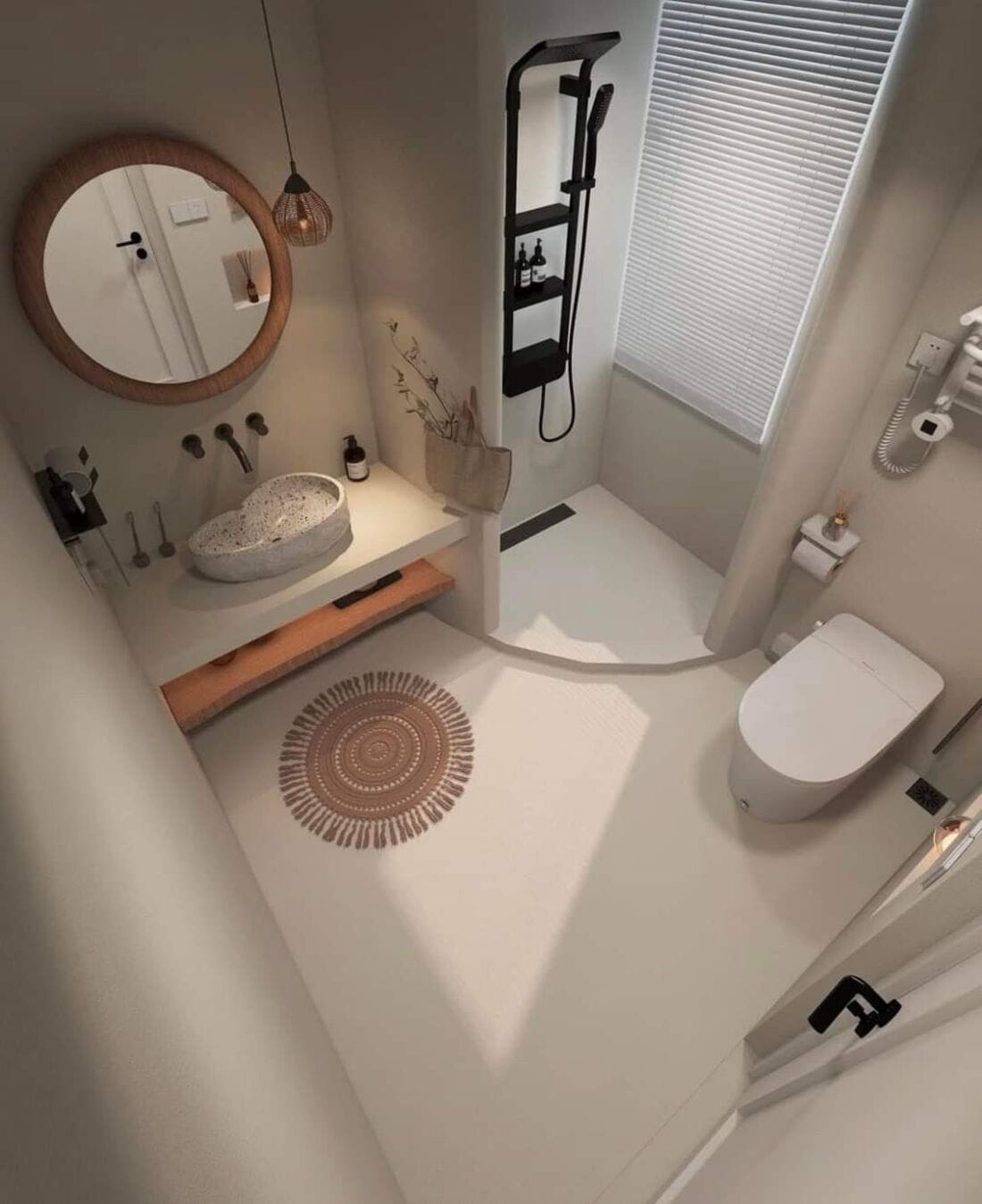 Hình ảnh nhà vệ sinh nhỏ 5m2 phong cách Bắc Âu