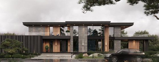 Mẫu thiết kế nhà 2 tầng mái bằng