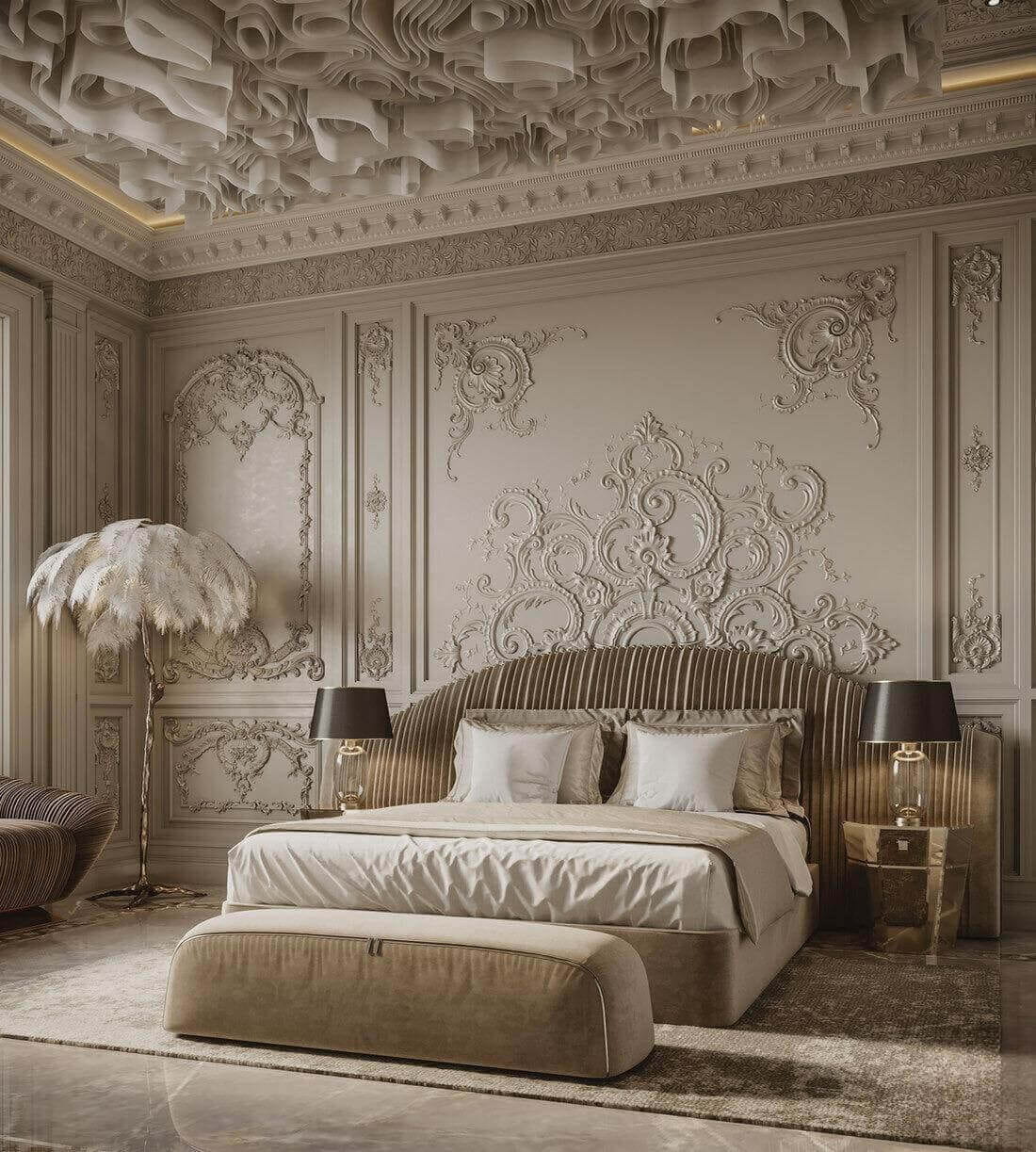 Phòng ngủ phong cách Pháp nhẹ nhàng