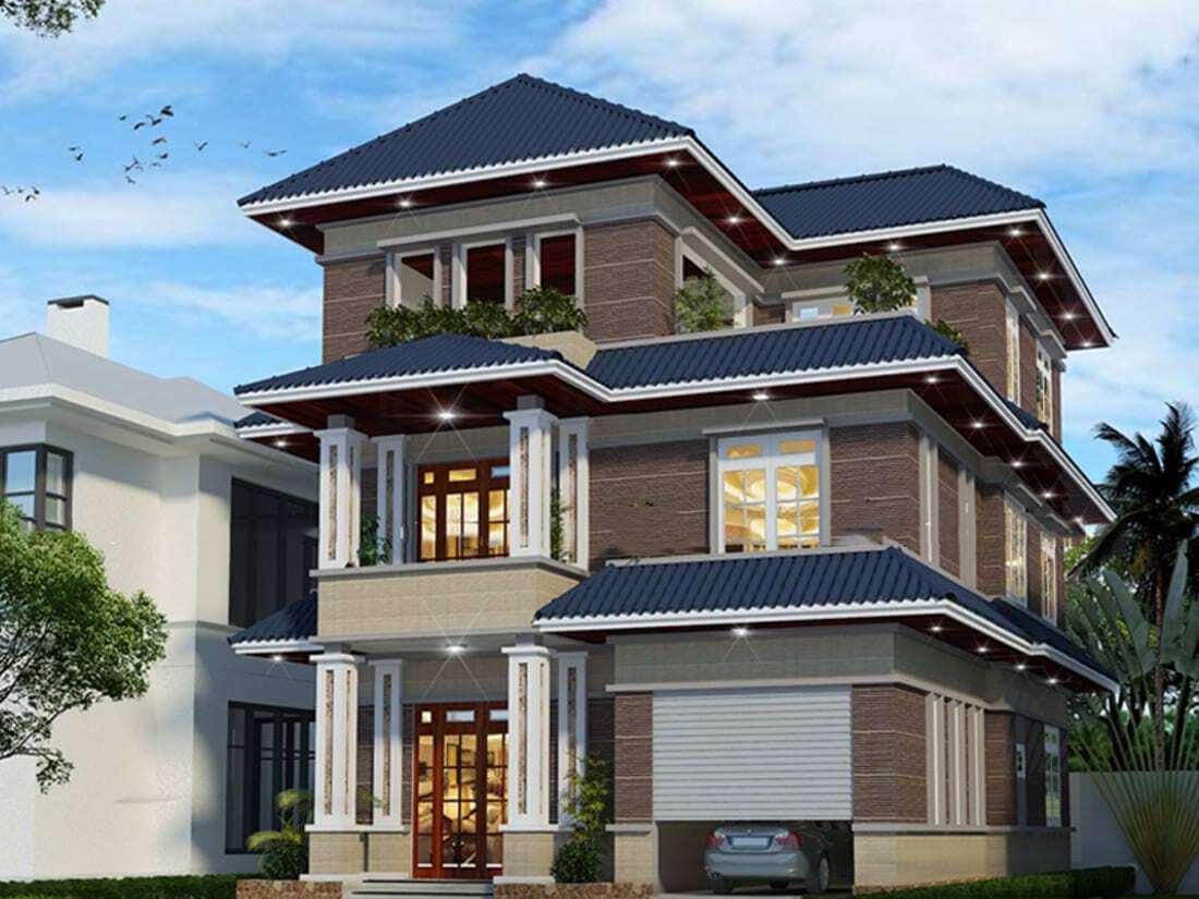 Top biệt thự mái Nhật đẹp, không bao giờ lỗi thời 17 Mẫu thiết kế Châu Âu