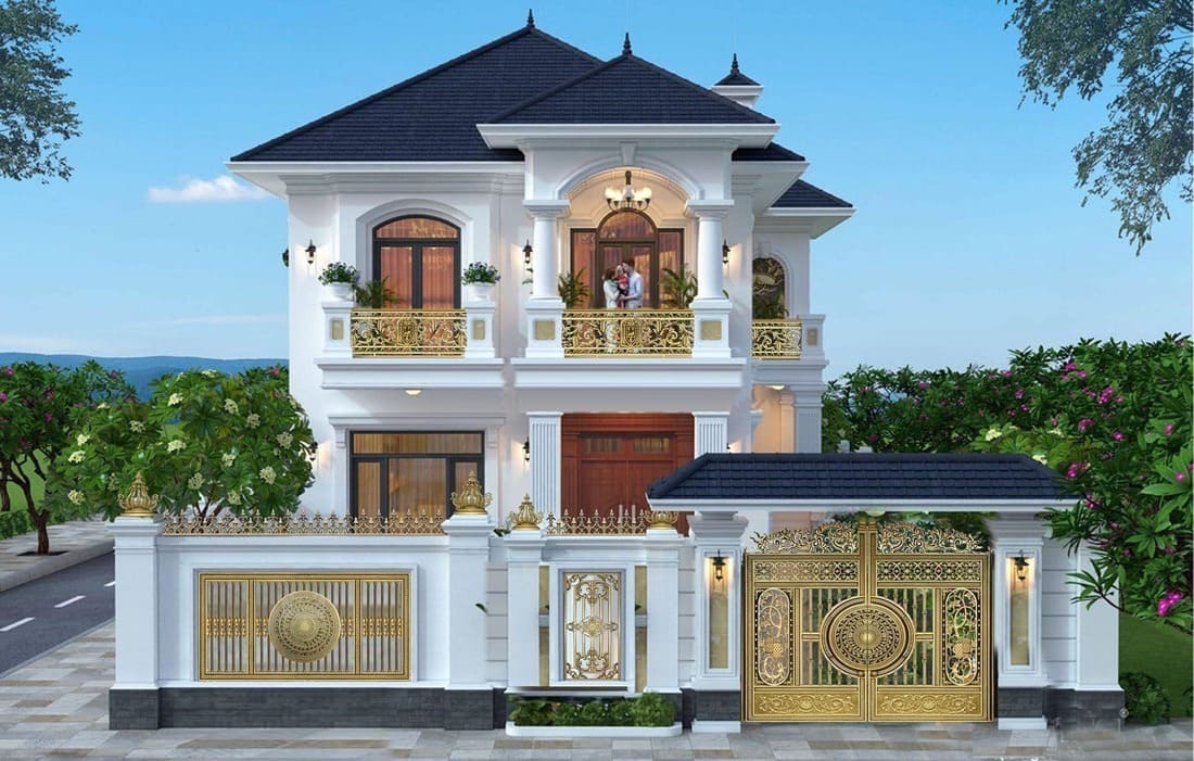 Top biệt thự mái Nhật đẹp, không bao giờ lỗi thời 16 Mẫu biệt thự cổ điển