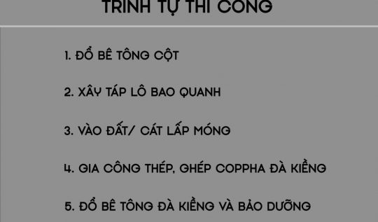 Quy trình thi công đà kiềng đúng kỹ thuật