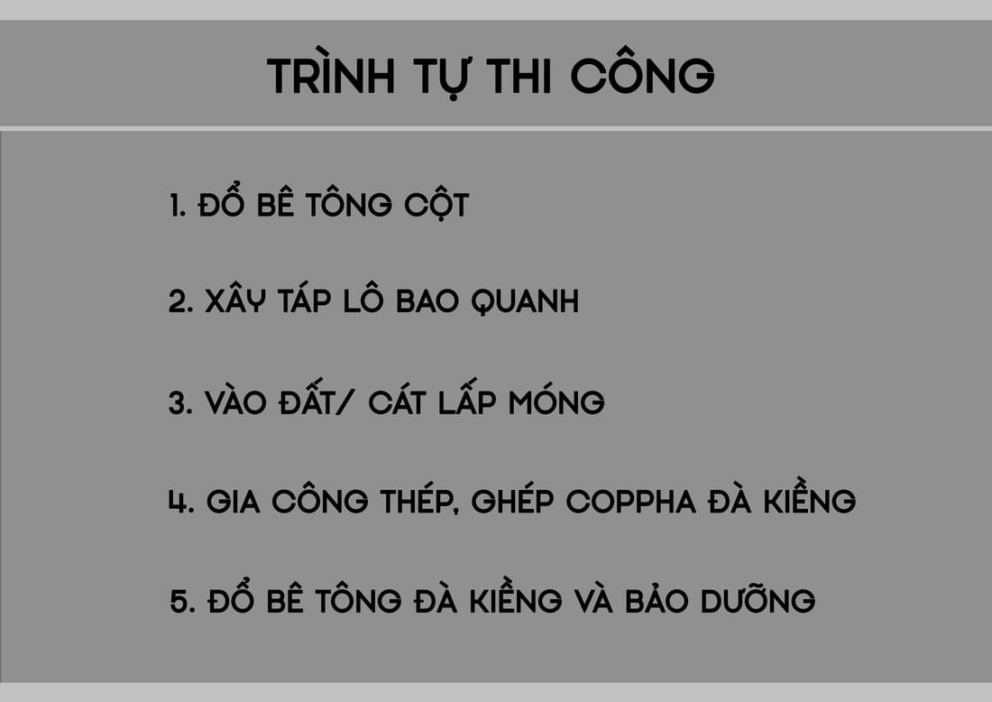 Quy trình thi công đà kiềng đúng kỹ thuật