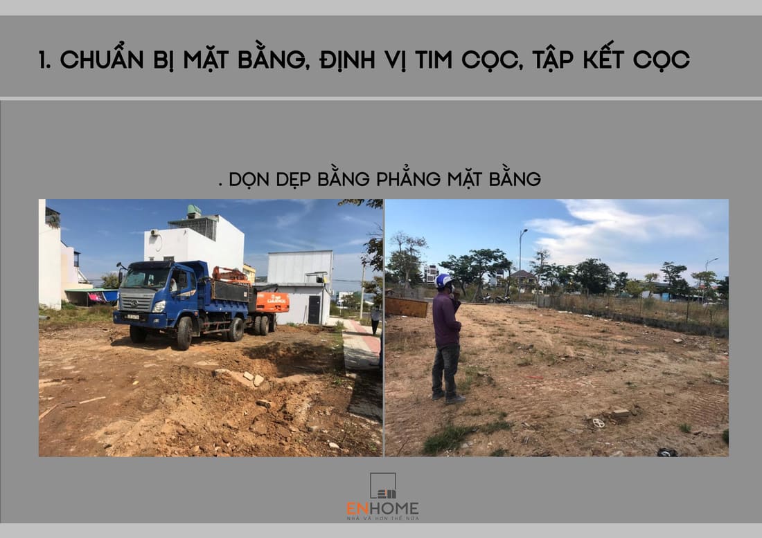 dọn dẹp mặt bằng