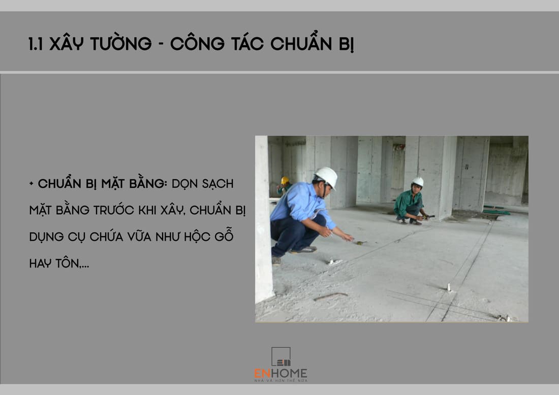 dọn dẹp mặt bằng